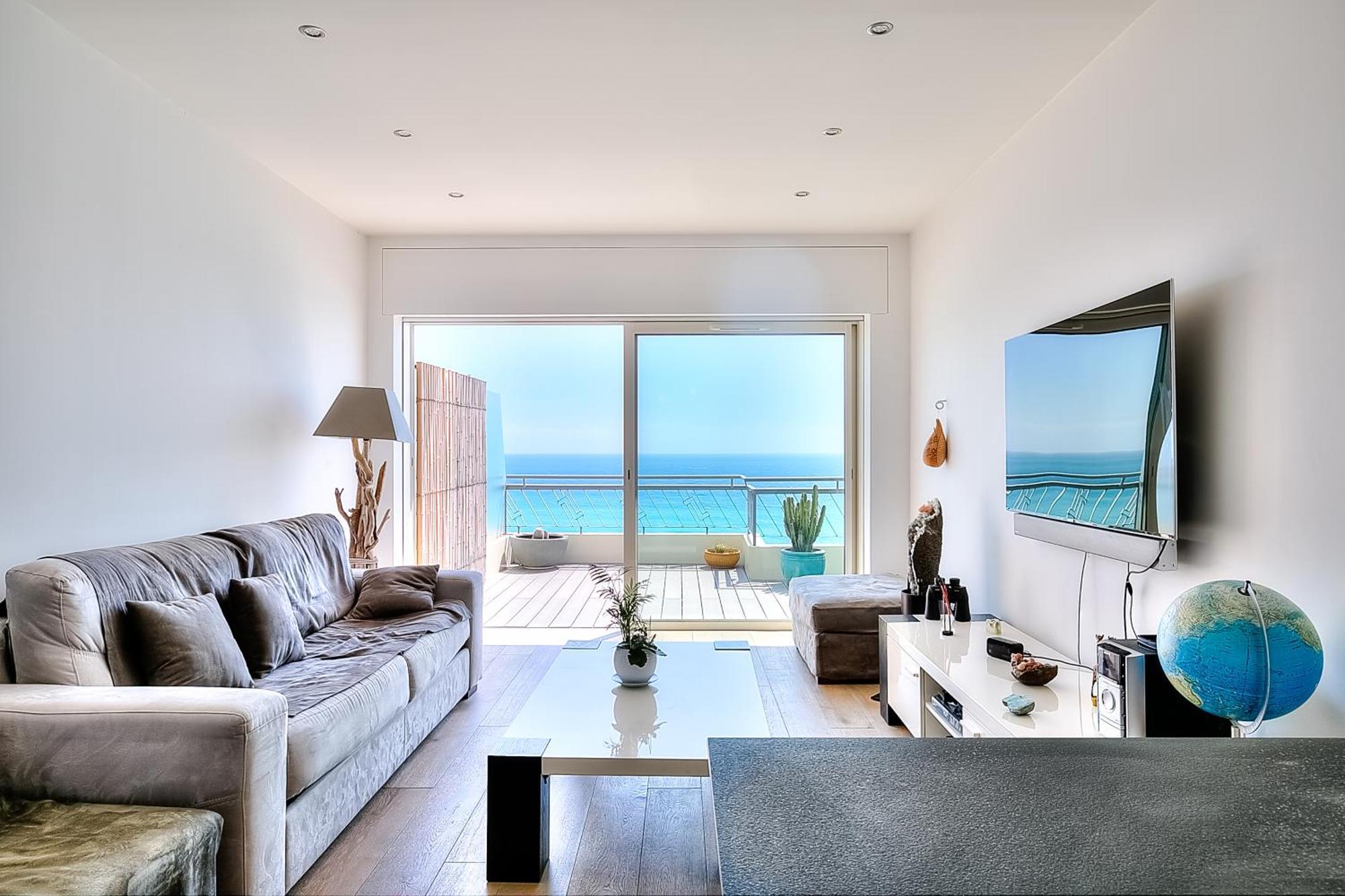 Апартаменти Le Florentina, Dernier Etage Avec Terrasse, Vue Sur La Baie Des Anges Ніцца Екстер'єр фото