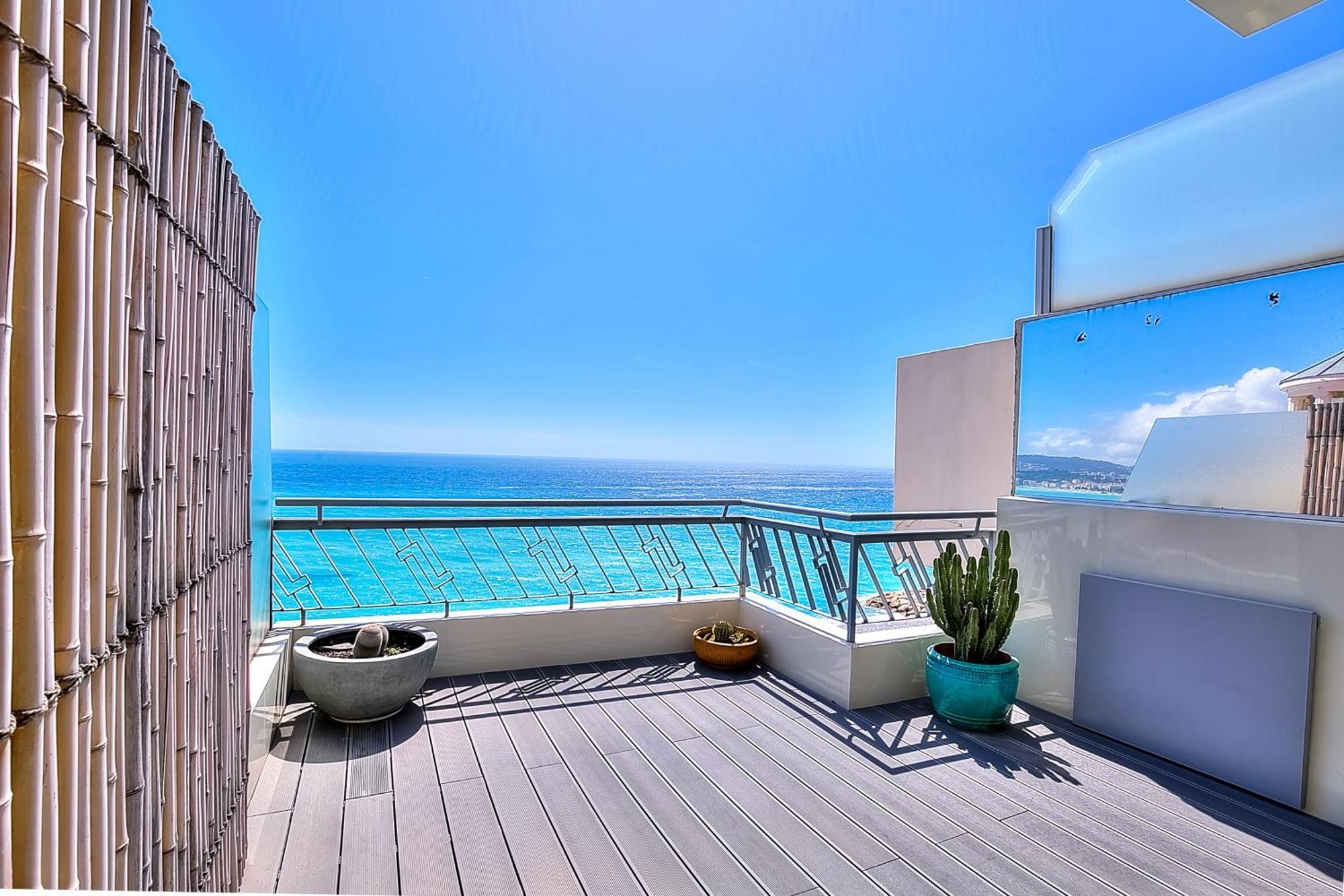 Апартаменти Le Florentina, Dernier Etage Avec Terrasse, Vue Sur La Baie Des Anges Ніцца Екстер'єр фото